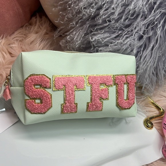 STFU Varsity Letter Makeup Bag - Picture 9 of 10